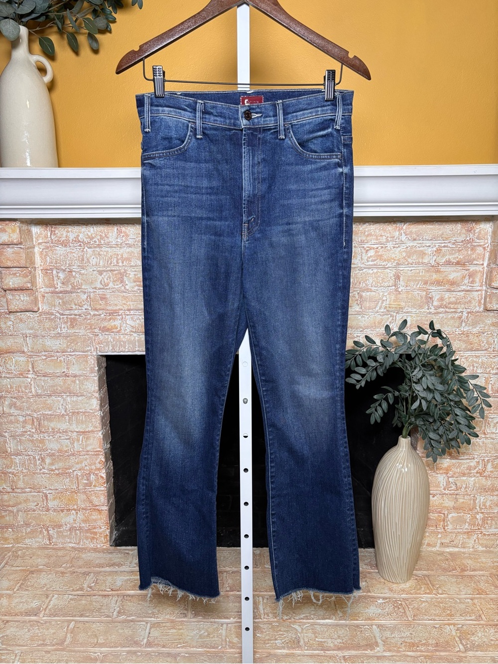 MOTHER The Hustler Ankle Fray Jeans 28 Night Clubbing High Rise #584 - Picture 2 of 7